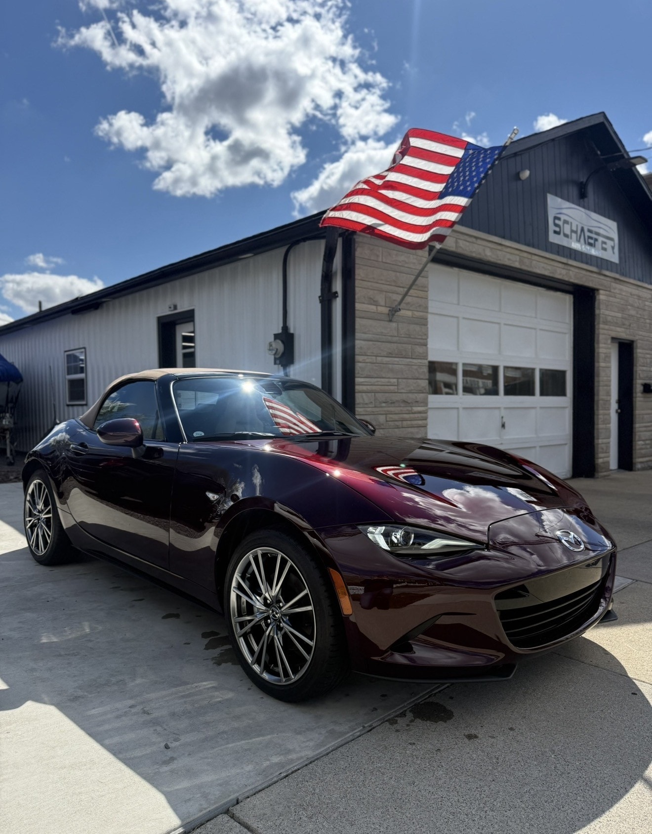 Luxury sports car ceramic coating detail